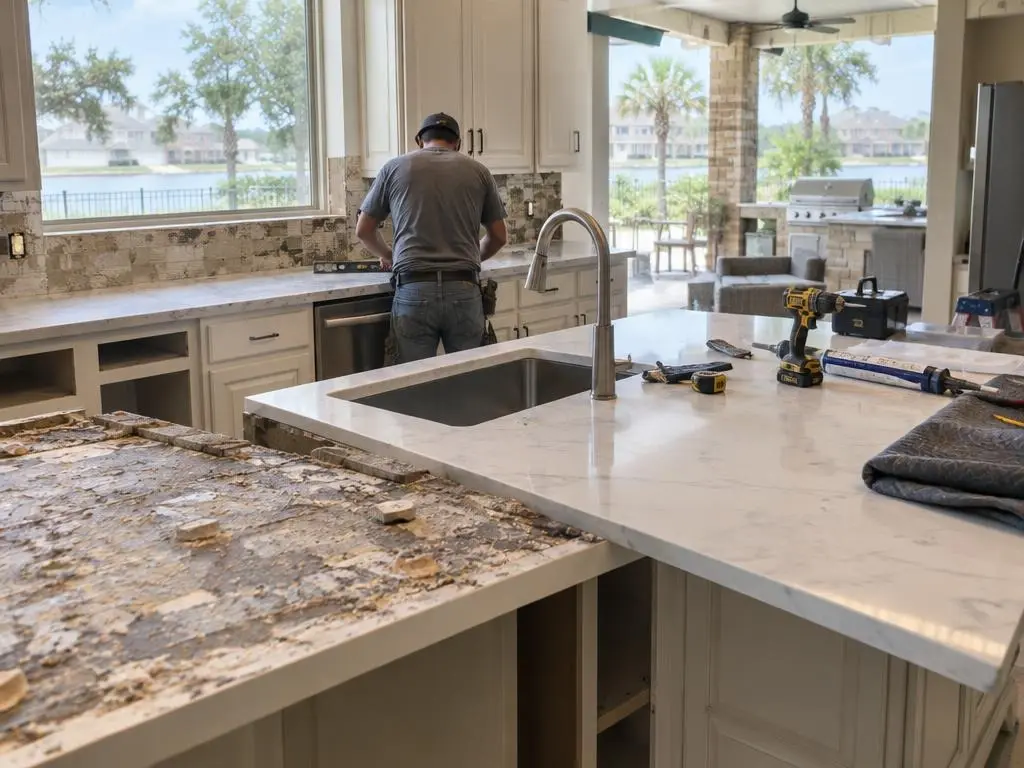 Kitchen Countertop Replacement in League City, TX